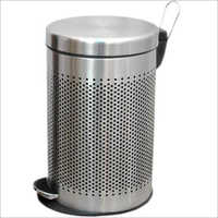 Round Perforated Stainless Steel Pedal Bin