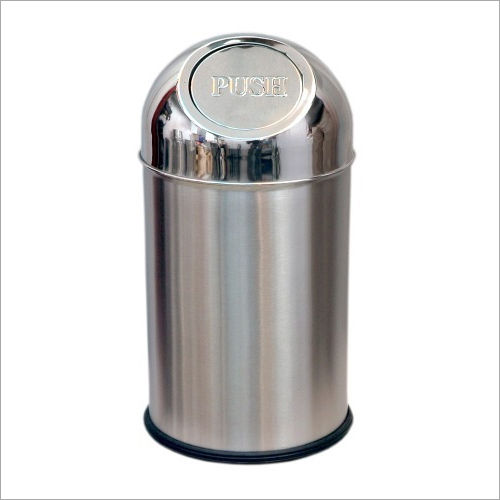 Stainless Steel Push Can Bin Application: Home & Office