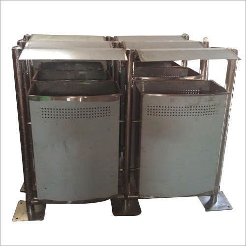 Stainless Steel Outdoor Bin With Top Cover Application: Household & Commercial
