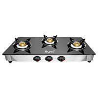 Three Burner Toghned Glass Gas Stove