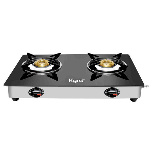 Two Burner Toughned Glass Gas Stove By SURI TRADE LINKERS