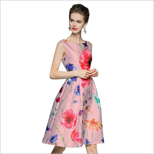 flowered Western dress