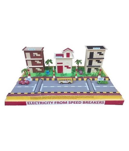 Electricity generation from speed breakers working model labcare