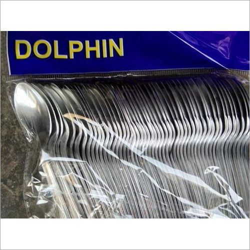 Plastic Disposable Silver Spoon