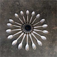 Plastic Silver Spoon - Food Grade Plastic, 50 Pieces , Durable And High-quality For Parties And Events