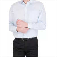 Mens Cotton Shirts Collar Style: Full Cutaway