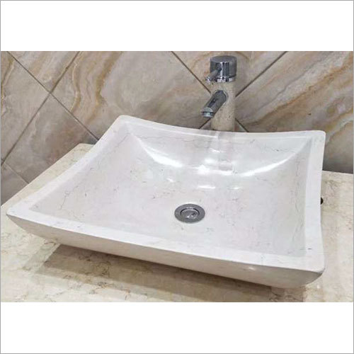 Rectangular 460 X 410 X 120 Mm Natural Stone Bathroom Wash Basin