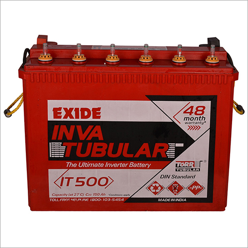 Exide Tubular Inverter Battery Capacity: 150Ah T/Hr
