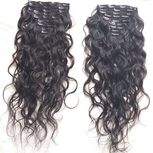 Raw Natural Wavy Clip In Hair Extensions