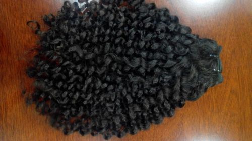 HUMAN HAIR EXTENSION ROUND CURLY HAIR