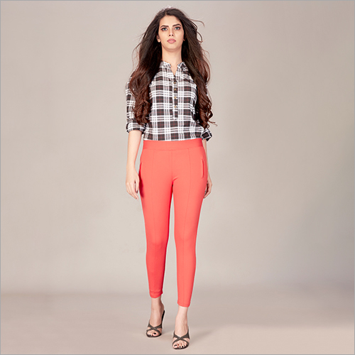 Available In All Color Ankle Length Orange Jegging