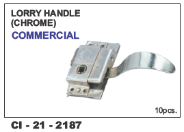 Lorry Handle Chrome Commercial Universal LH/RH - Chrome Finish, 4 Wheeler Compatibility | Warranty Included, Universal Left/Right Hand Use