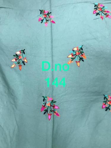 RAYON COTTON 14 KG EMBROIDERY GARMENT FABRICS - 50 Meter Minimum Order Quantity | Washable, 14 GSM, Embroidered Pattern for Salwar Kameez, Kurtis, Plazo Usage