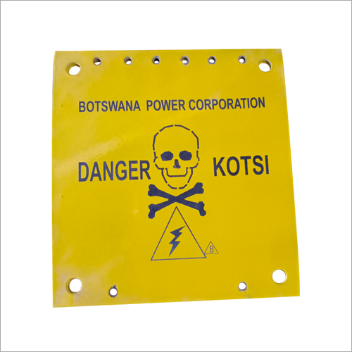 Available In Different Color Caution Signage Aluminium Tag