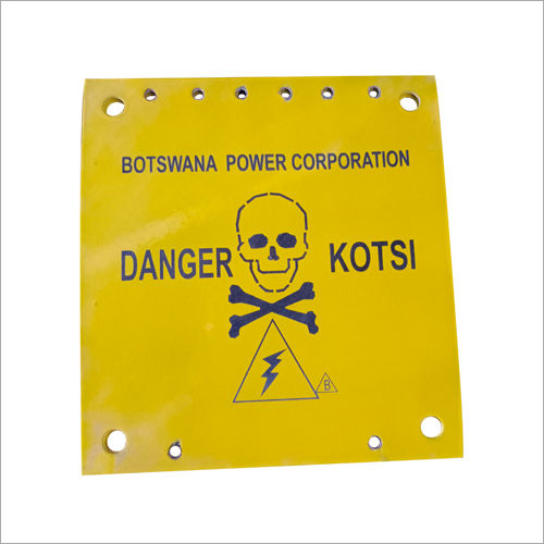 Caution Signage Aluminium Tag