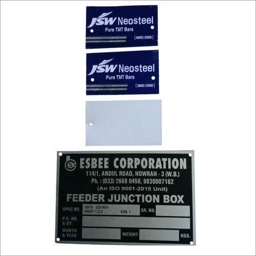 Available In Different Color Feeder Junction Signage Metal Tag