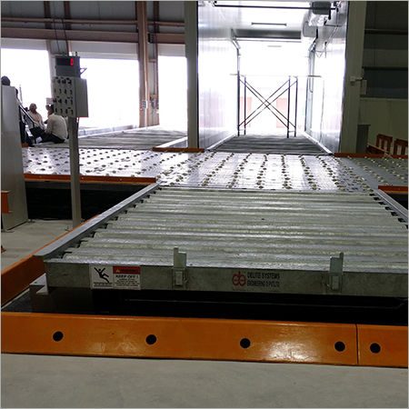 Scissor Lift with weighing scale and Powerised Roller Conveyor