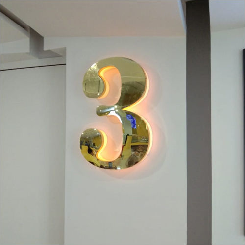 3d Numeric Letter Signage Application: Outdoor