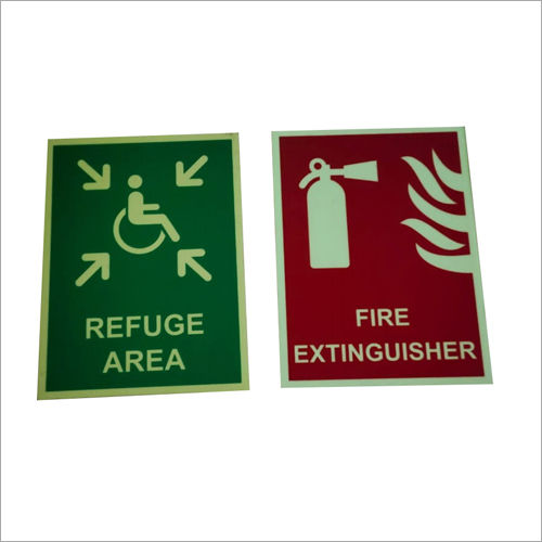 Fire Safety Signage - Aluminium, 6-24V Waterproof, Clear Graphics for Emergency Alerts