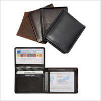 Mens Trifold Leather Wallet