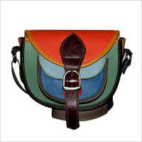 Ladies Leather Sling College Bag