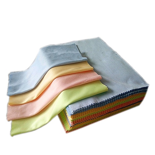 Microfiber Cloth - Lint-Free, 40x40 cm, Blue/Green/Yellow/Black | Natural Absorbency, Extreme Softness, Machine Washable, Reusable