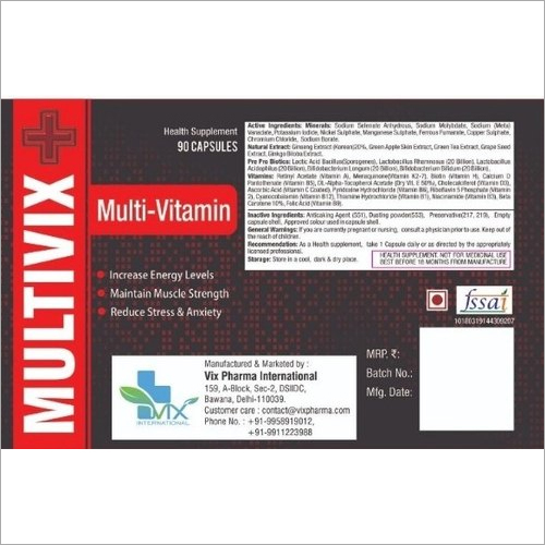Multivitamin And Multi Mineral Tablet General Medicines