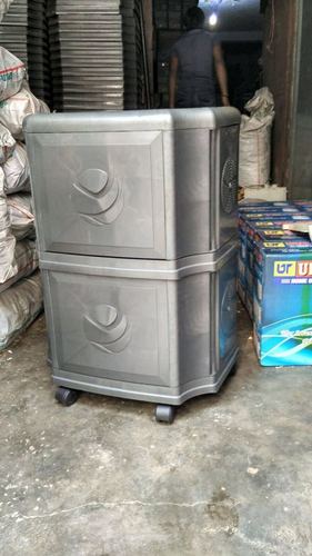 Plastic Inverter Battery Trolley - 70 x 50 x 15 Cm, Yellow Plastic, 70 Kg Load Capacity, Square Design for Efficient Storage and Mobility