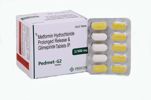 GLIMEPIRIDE 2MG + METFORMIN 500MG By PEDICON PHARMACEUTICALS