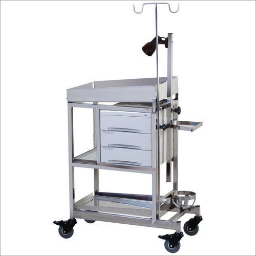 Stainless Steel Baby Resuscitation Trolley