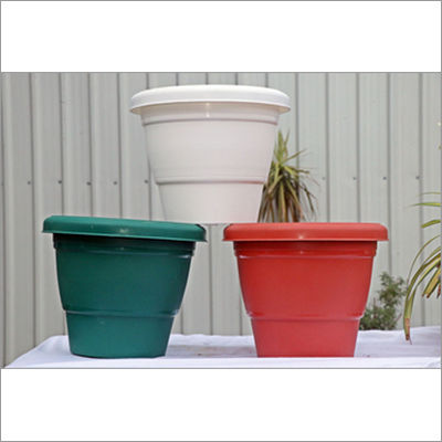 16 Inch Deluxe Plastic Gamla - Smooth Finish, Durable Plastic Material | Ideal for Plant Use, Lightweight and Versatile Design