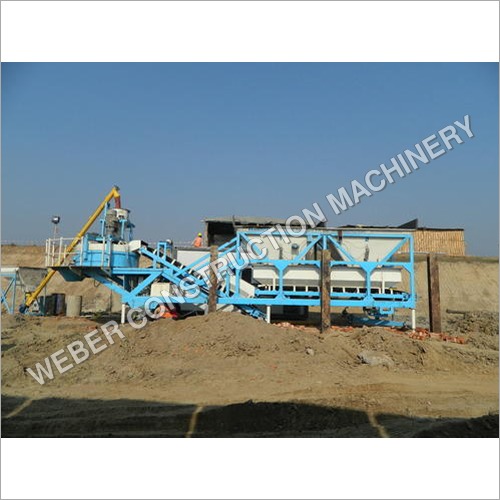 Weber Mobile Type Concrete Batching Plant For Construction Use
