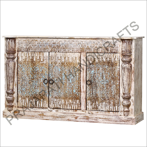 Wooden Three Door Sideboard
