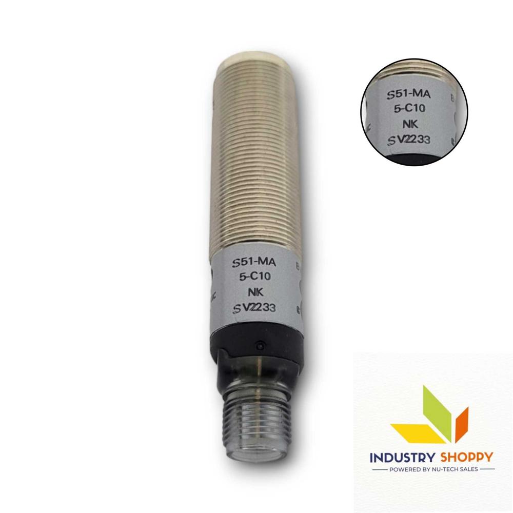DataLogic S51-MA-5-C10-NK Photoelectric Sensor - Sensor Material, Input 10-30 VDC, NPN Output | Industrial Usage, 12 Months Warranty