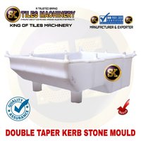 Plain Kerb Stone Mould - Plastic, All Sizes, White Color, Silicone Mold Base, 1-2 Kg Weight | Customizable Designs, High Durability