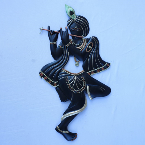 Black Krishna Basuri Wall Hanging