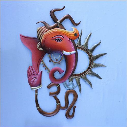 Indoor Swastik Om Sun Ganesha Wall Hanging