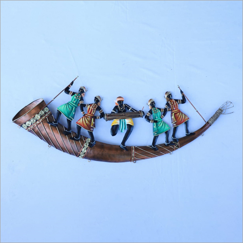 Trumpet 5 Adivasi People Wall Hanging