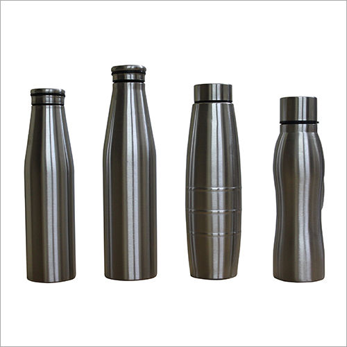 Silver Stainless Steel Water Bottle