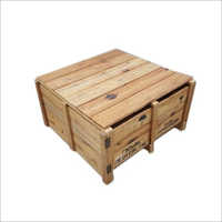 Vintage Closed Wooden Packing Crate