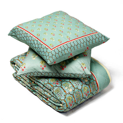 Digital Printed Cotton Quilt Set With Polyfill