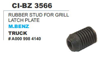 Rubber Stud For Grill Latch Plate MBenz Truck