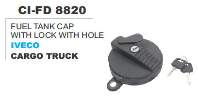 Fuel tank cap with Lock with Hole Iveco Cargo Truck