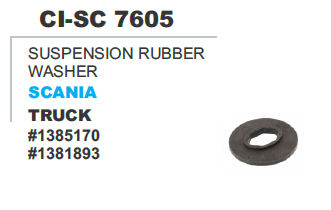 Suspension Rubber Washer Scania Truck