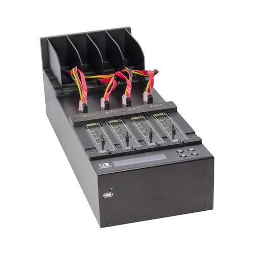 1-3 PCIe Auto-detect Dual Interface M2/SATA SSD Duplicator (PW400)
