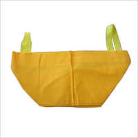 Non Woven Shoe Bag - 10x10 Inches, Yellow | 40 Gsm Soft Fabric, With Hand Length Handle, Skin-friendly Design