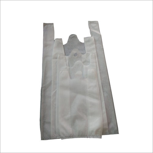 With Handle White W Cut Non Woven Bag