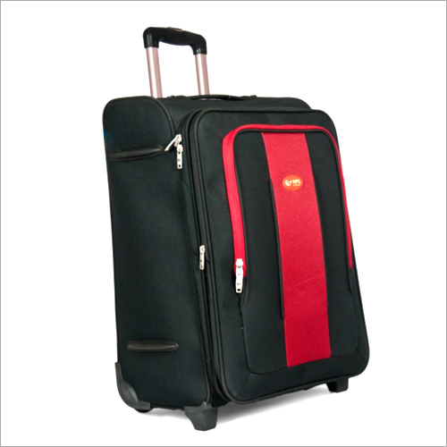 Black & Red Light Weight Trolley Bag