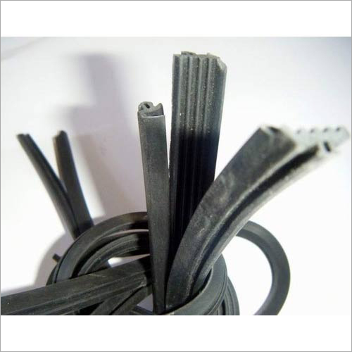Extruded Rubber Strip - Rubber Customized Sizes Black | Unmatched Strength Dimensionally Stable Endures Compression and Shear Forces