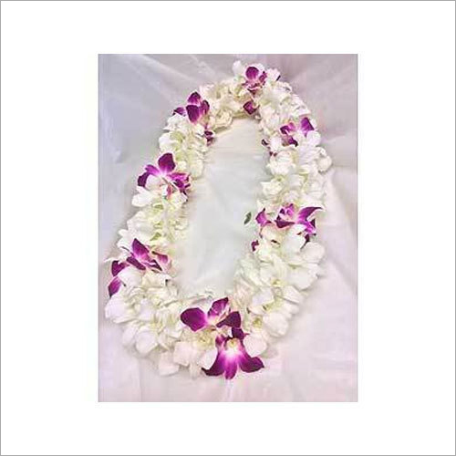 White Orchid Flower Garland